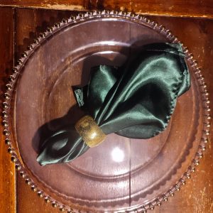 Stoffserviette Satin "Smaragdgrün"