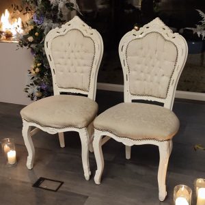 Barrockstuhl "Weiß"