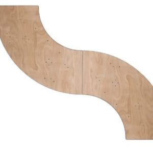 Wellentisch – 225 × 75 cm